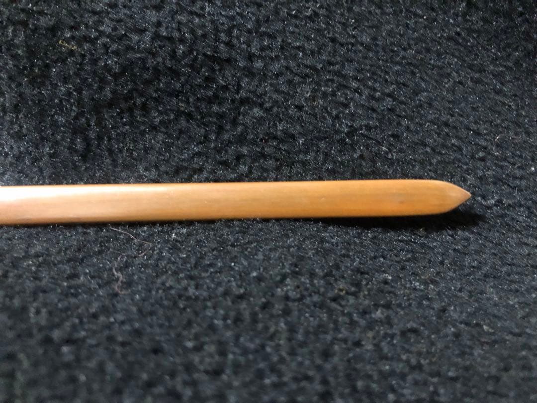 江戸時代　銅地象嵌龍図　笄　骨董　刀装具