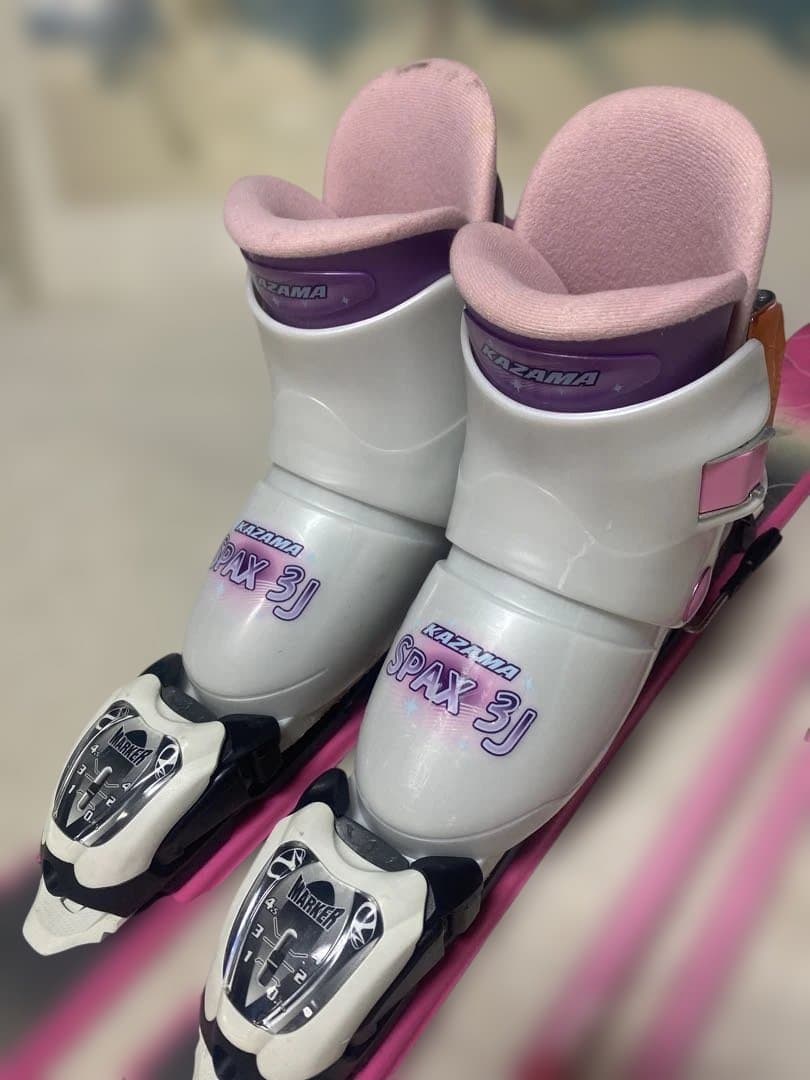 k2 ジュニア112cm ブーツ18cm シナノ85cmスキーセット 中古
