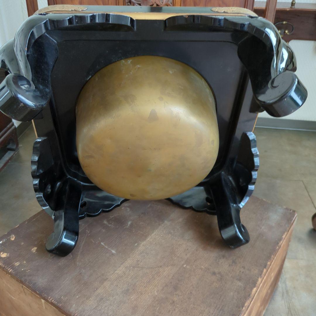 骨董 大名火鉢 火鉢 漆 漆器 金彩 猫脚 銅器 希少品 美品 木箱 火鉢