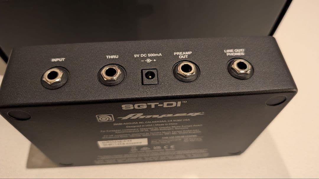 Ampeg SGT-DI ベースプリアンプ エフェクター