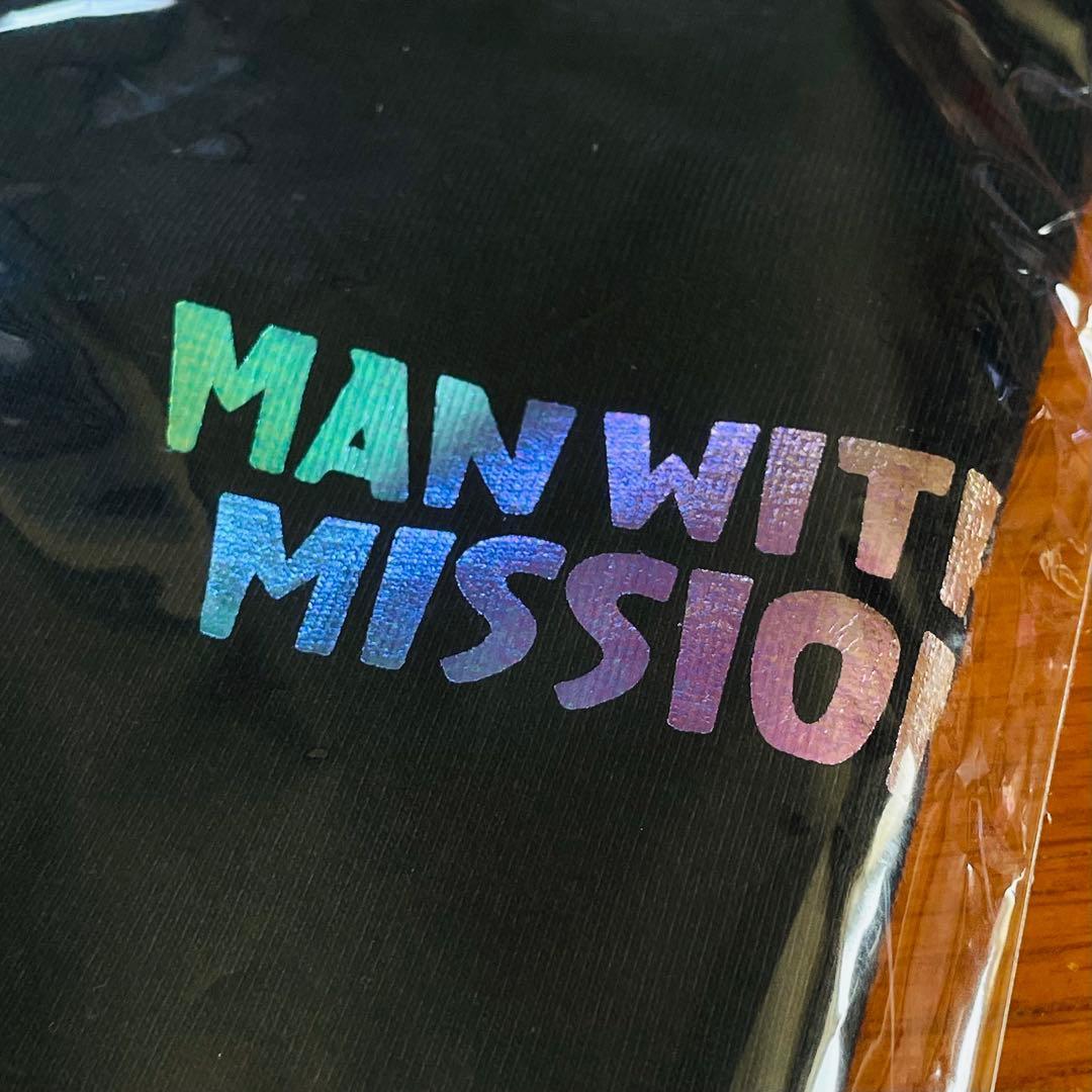 マンウィズ Too many ゴッツ ロンT（ブラック×ホログラム）　XL