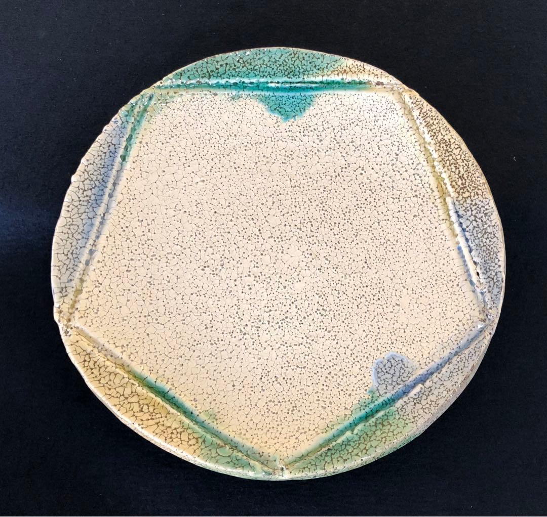 《R》懐石 三彩 大皿 木村盛康 共布 共箱　251022い5❗️割引