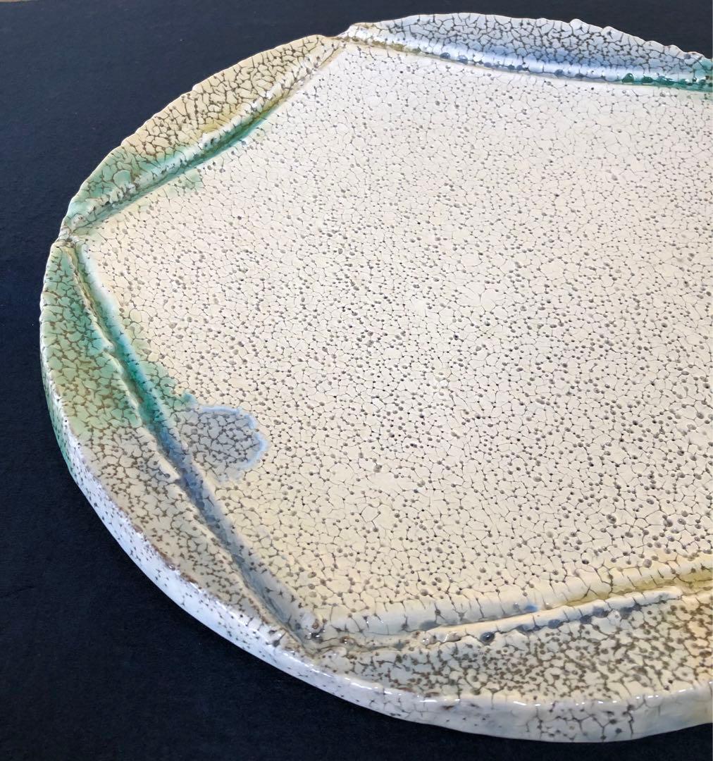 《R》懐石 三彩 大皿 木村盛康 共布 共箱　251022い5❗️割引