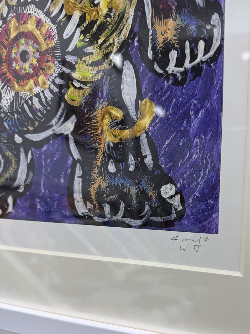 小松美羽 版画 塔を前にかまえる ED50