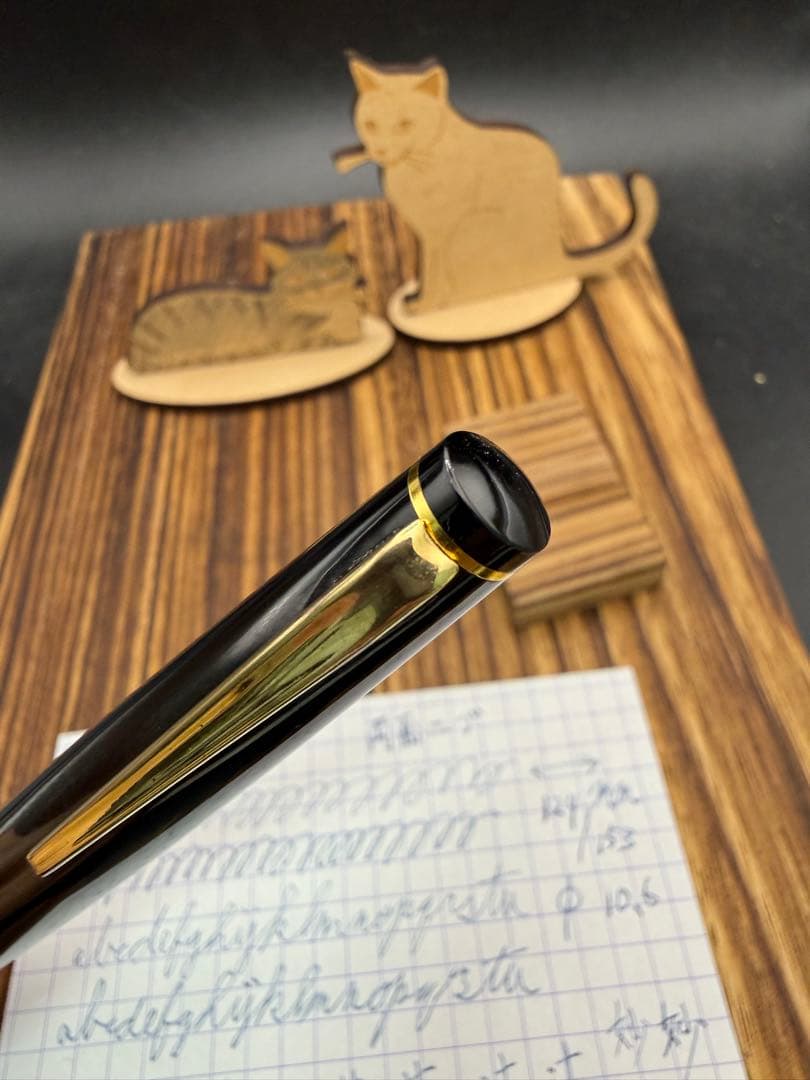 レア PLATINUM 万年筆 両面ニブ ショート