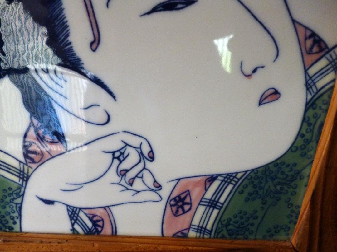 陶板額絵　浮世絵