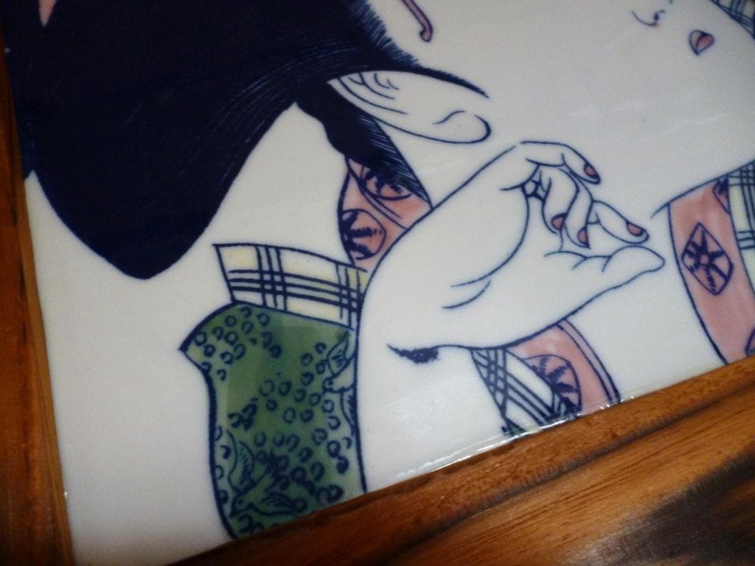 陶板額絵　浮世絵
