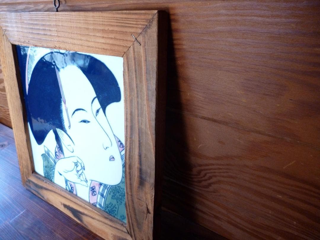 陶板額絵　浮世絵