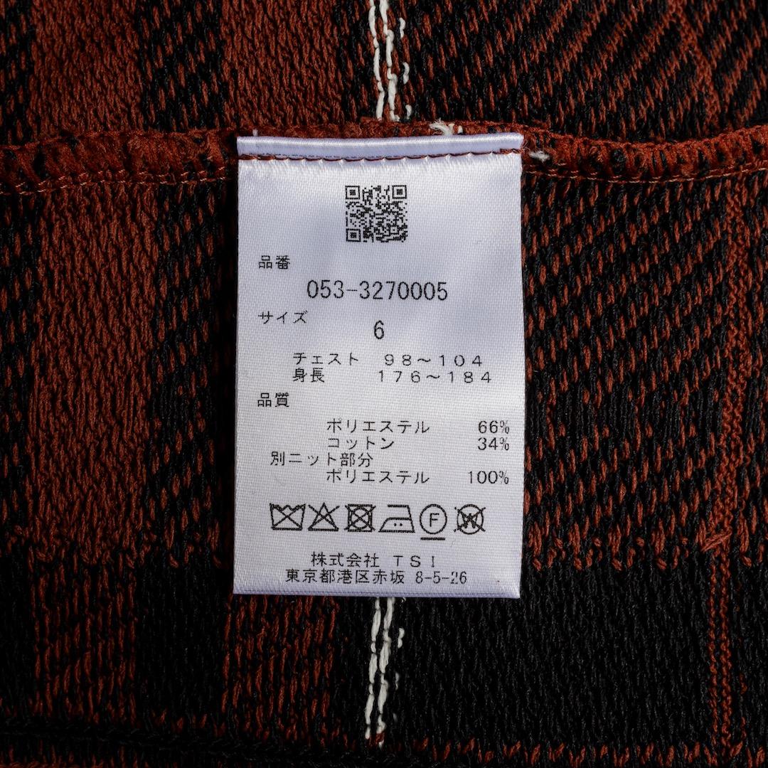 未使用 パーリーゲイツ 23AW ニット セーター チェック クルーネック 6