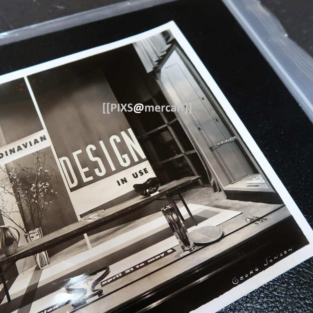   ジョージ・ジェンセン 1950年代 フォトグラフ 2枚