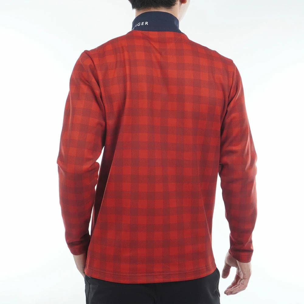 トミーヒルフィガー 長袖ハイネックシャツ 【L寸】レッド thma569