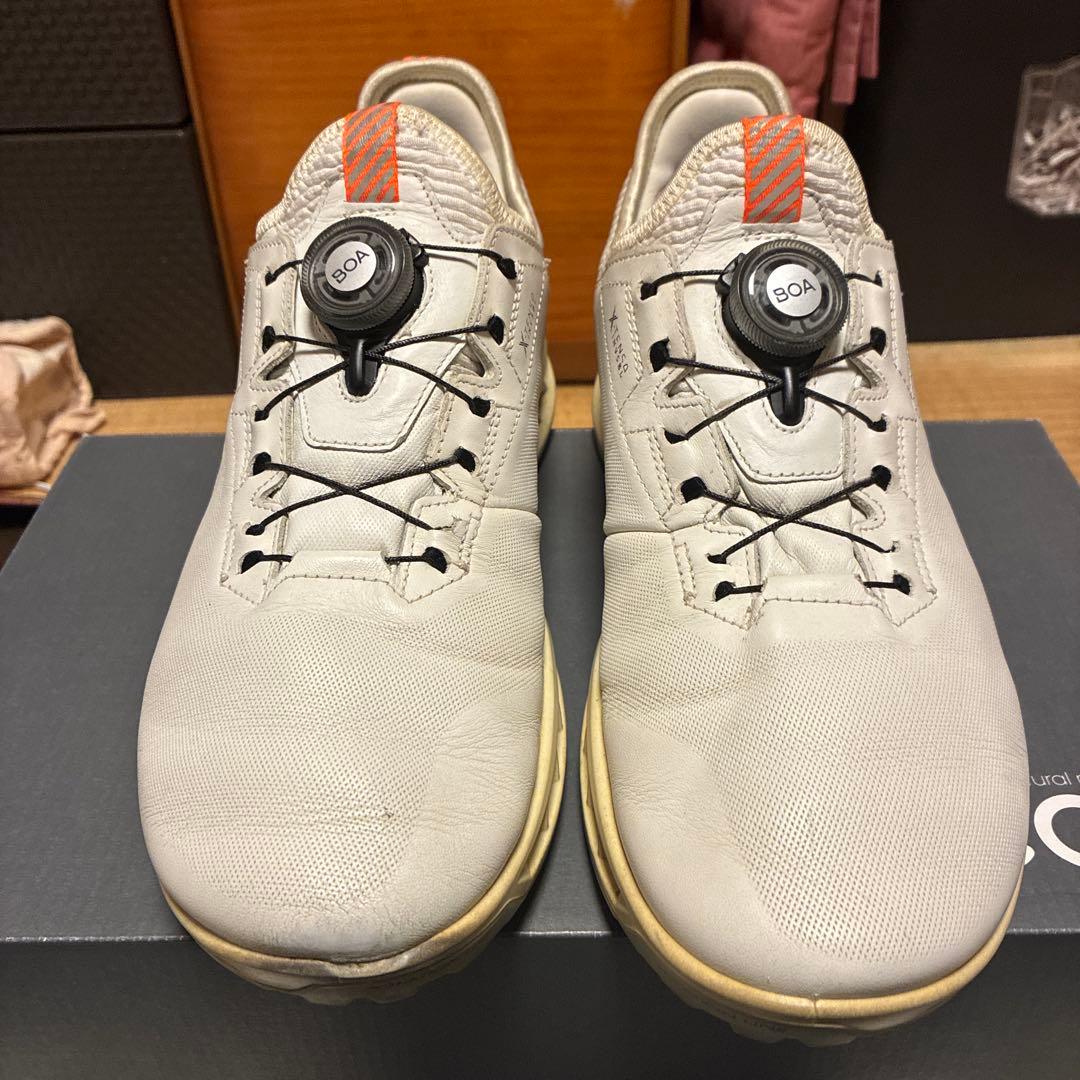 eccoゴルフシューズ バイオム C4 ボア EU40 ホワイト　箱付き