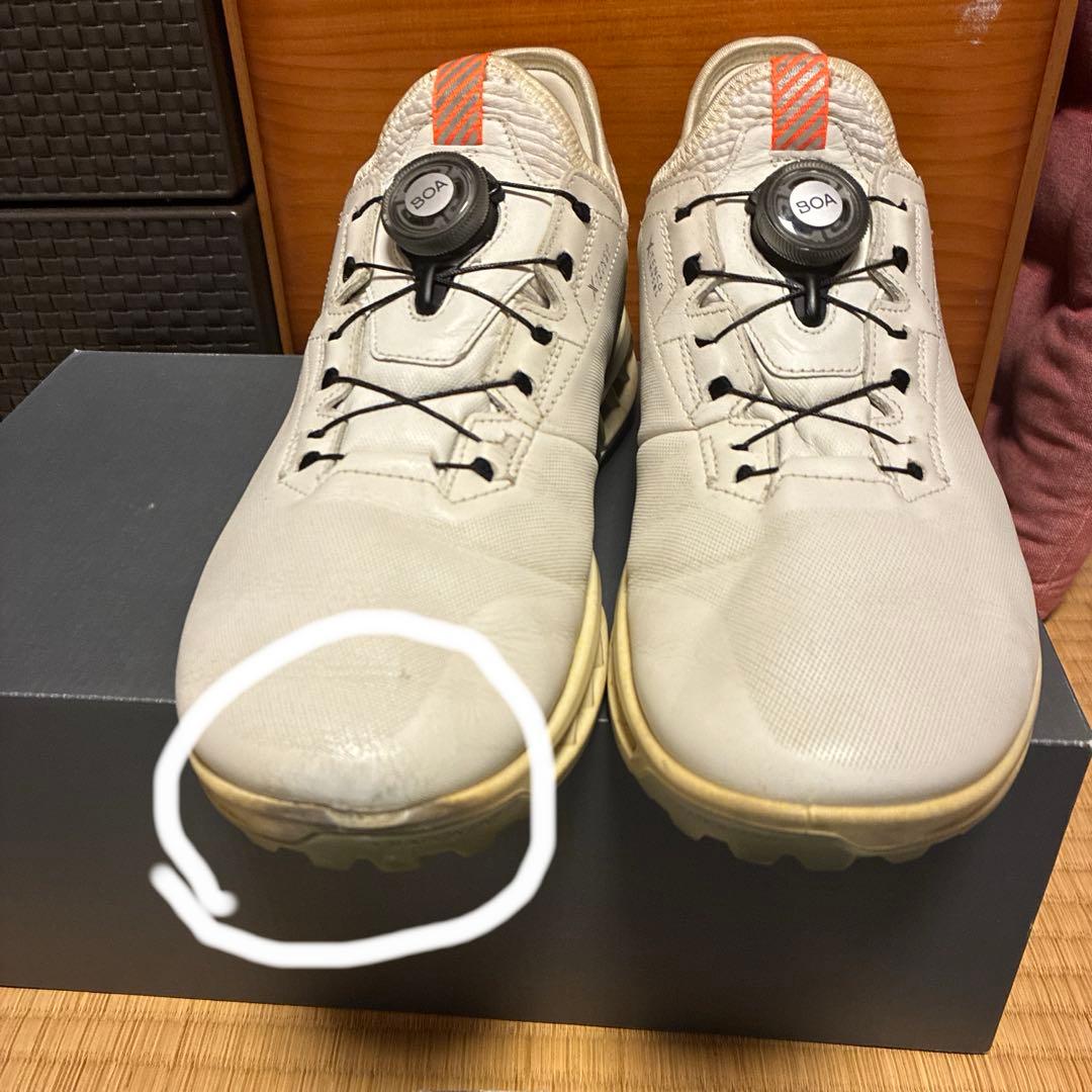 eccoゴルフシューズ バイオム C4 ボア EU40 ホワイト　箱付き