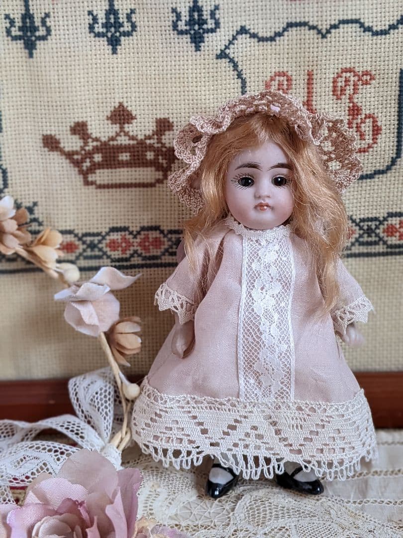 【m】アンティークビスクドール　ミニョネット　ケストナー　オールビスクドール