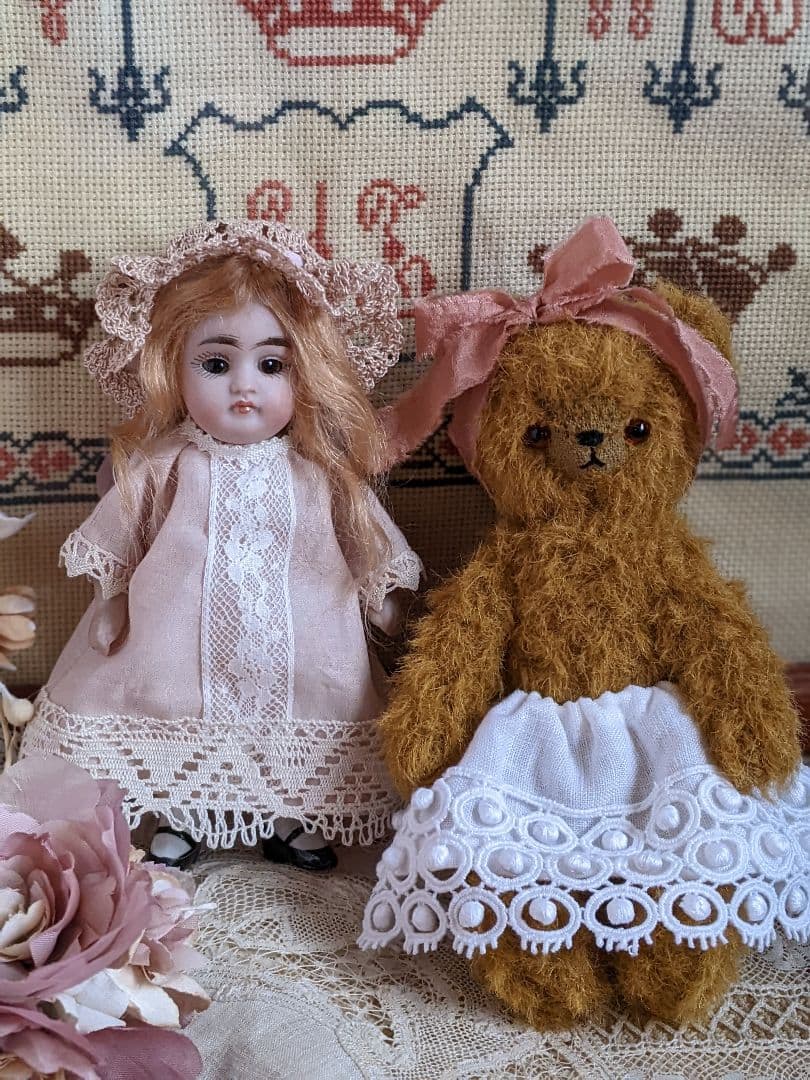 【m】アンティークビスクドール　ミニョネット　ケストナー　オールビスクドール