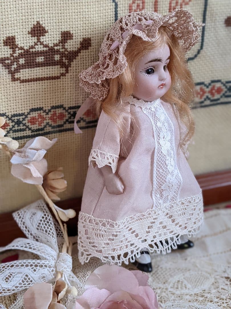 【m】アンティークビスクドール　ミニョネット　ケストナー　オールビスクドール