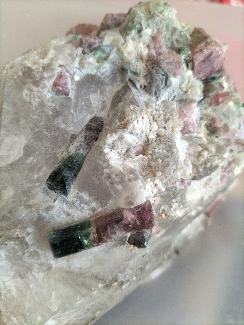 トルマリン　原石　水晶　ウォーターメロン　ルベライト