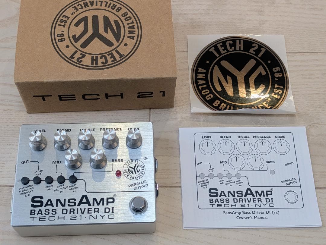 TECH21 BASS D DI V2 30周年記念限定モデル