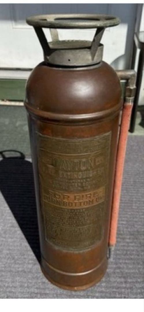 markun1024銅製　真鍮　サインプレート　看板　消化器　FIREレア