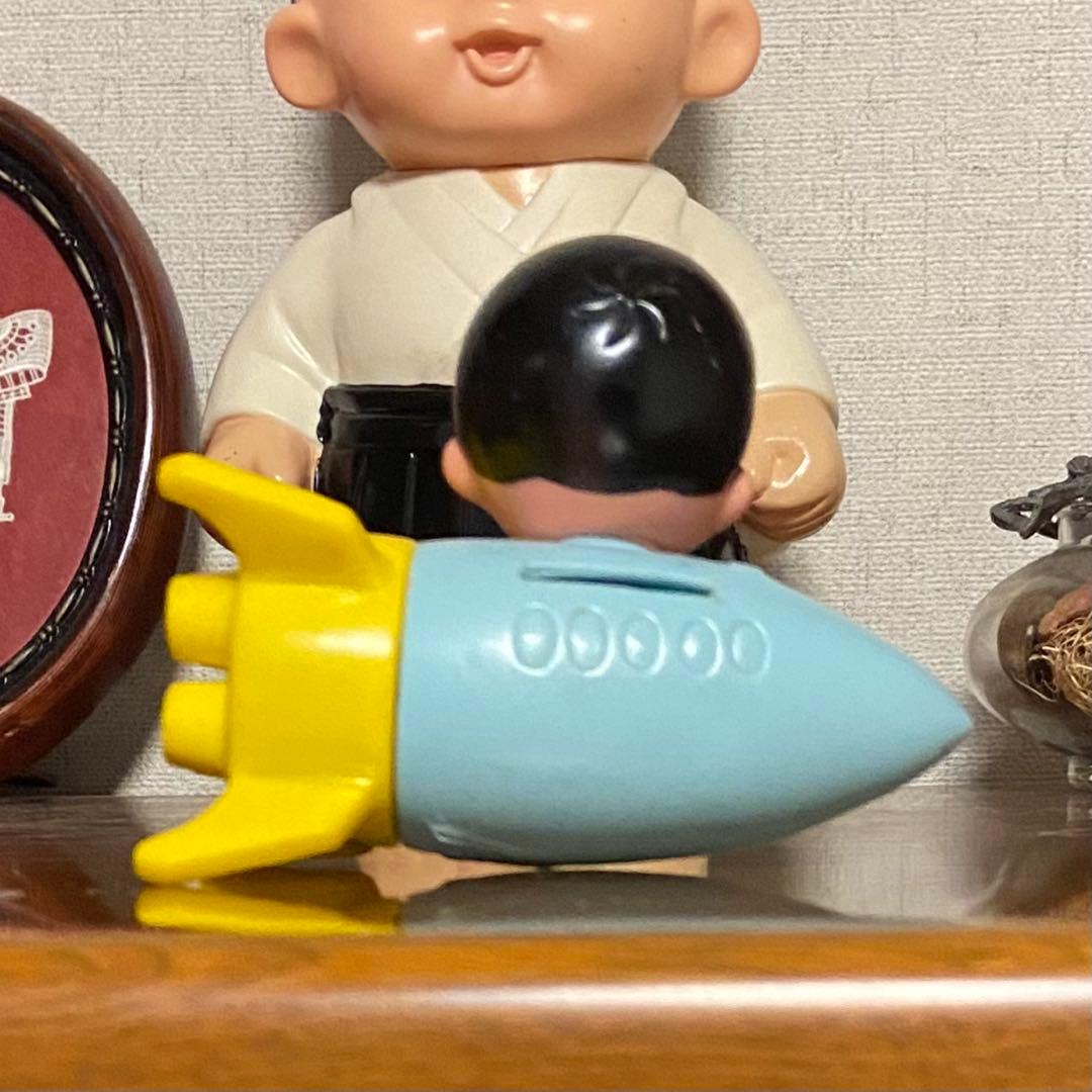 ソフビ 諏訪信用金庫　信ちゃん号 ロケット 貯金箱 ビンテージ 昭和レトロ