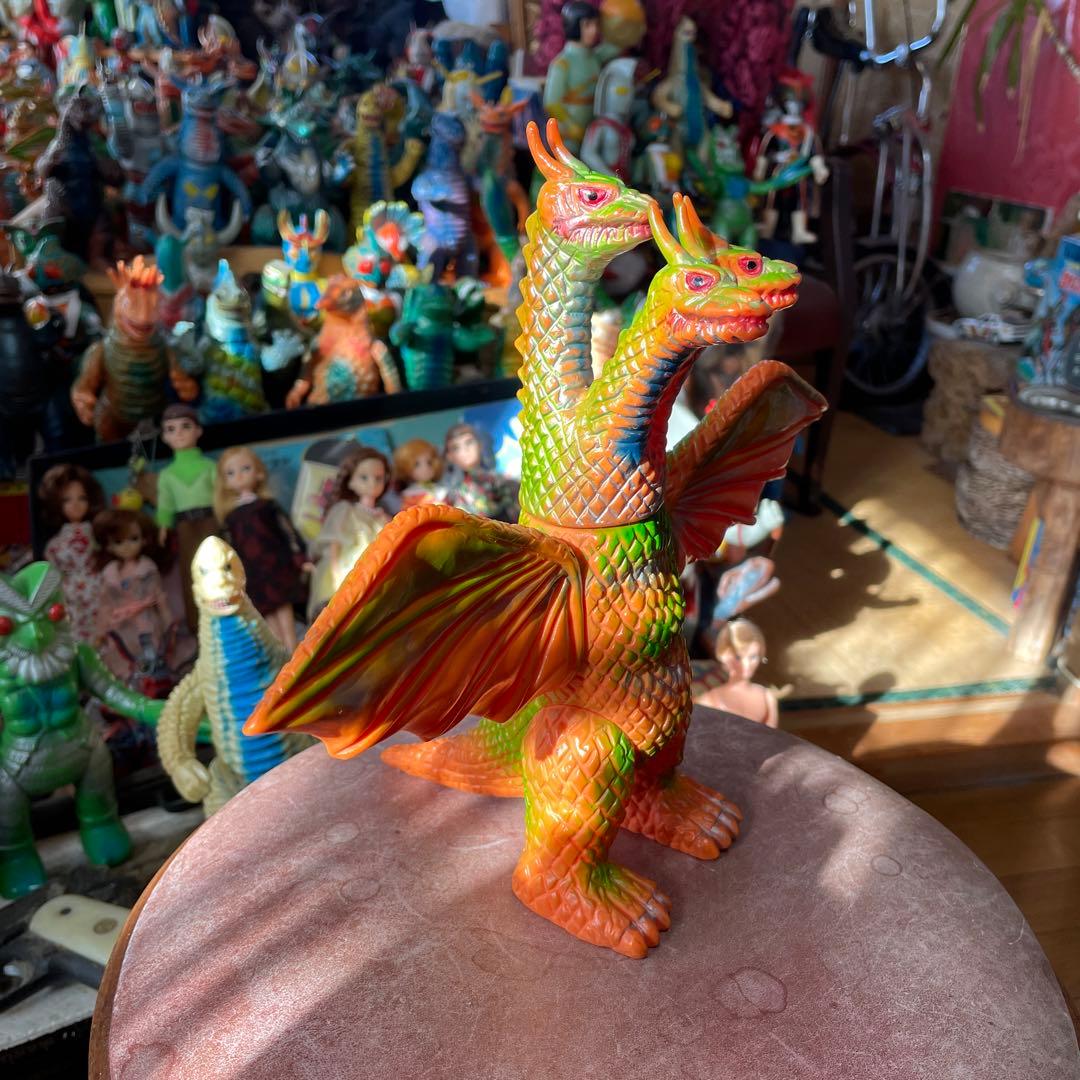 極美品　当時物　キングギドラ スタンダードサイズ　ブルマーク(1969発売)