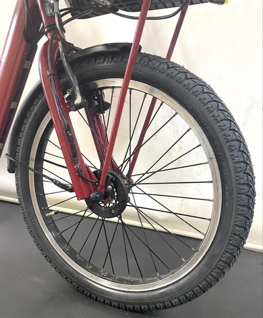 1年保証 パナソニック　ギュットアニーズ　20インチ　赤色　電動アシスト自転車