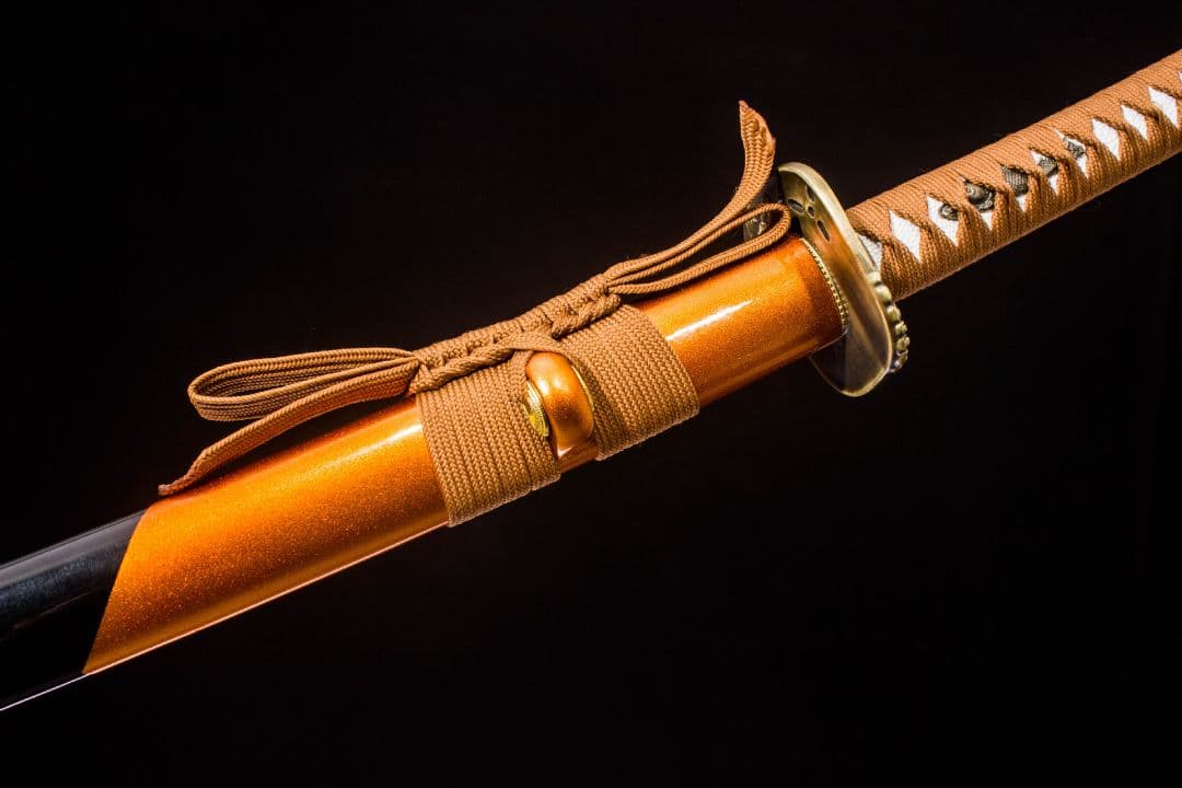 5046-武具 刀装具 日本刀　模造刀 居合刀 武士道 武蔵 鑑賞用 手鍛造打