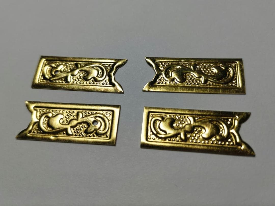 ★特別！☆26ｍｍｘ 100枚【唐草真鍮金具】 神輿、山車、祭り、飾り真鍮金具