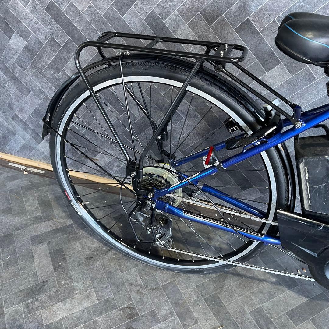 送料無料条件付 BRIDGESTONE 電動アシスト自転車 青バッテリーb200