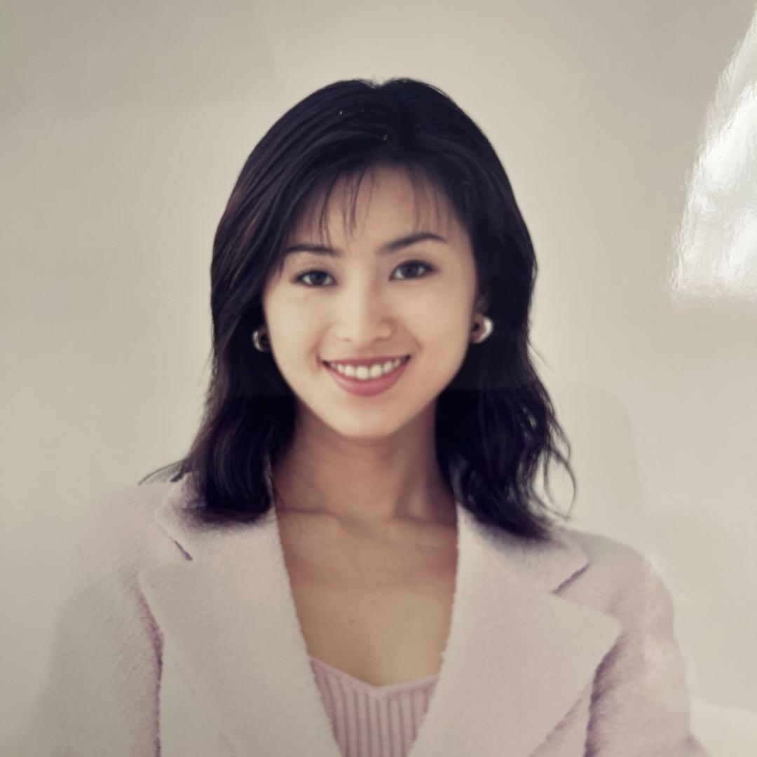 酒井法子　　写真付き直筆サイン色紙