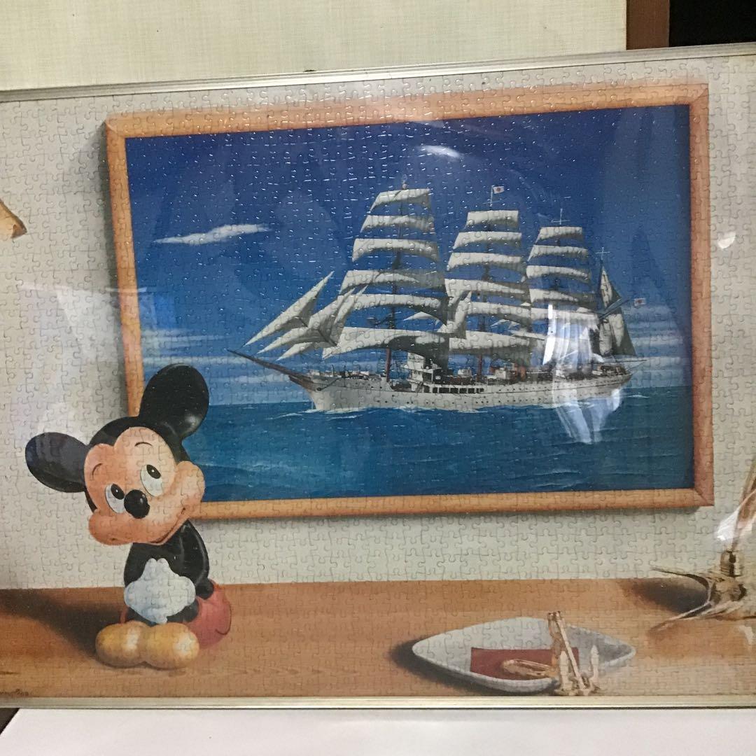 ジグソーパズル　ディズニー完成品アルミフレーム　ミッキー