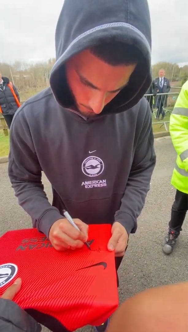 2022/23 ブライトン　アウェイユニ　サイン入り