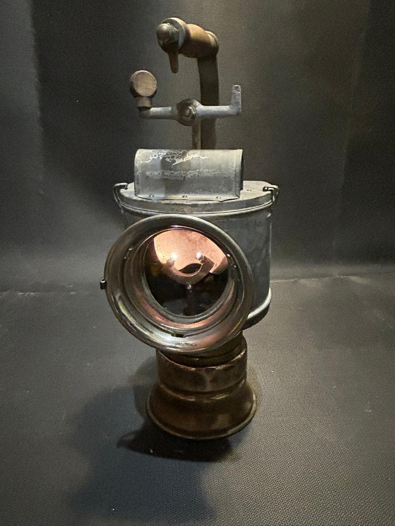 カーバイトランプ実機 磯村産業 みつびし信号燈