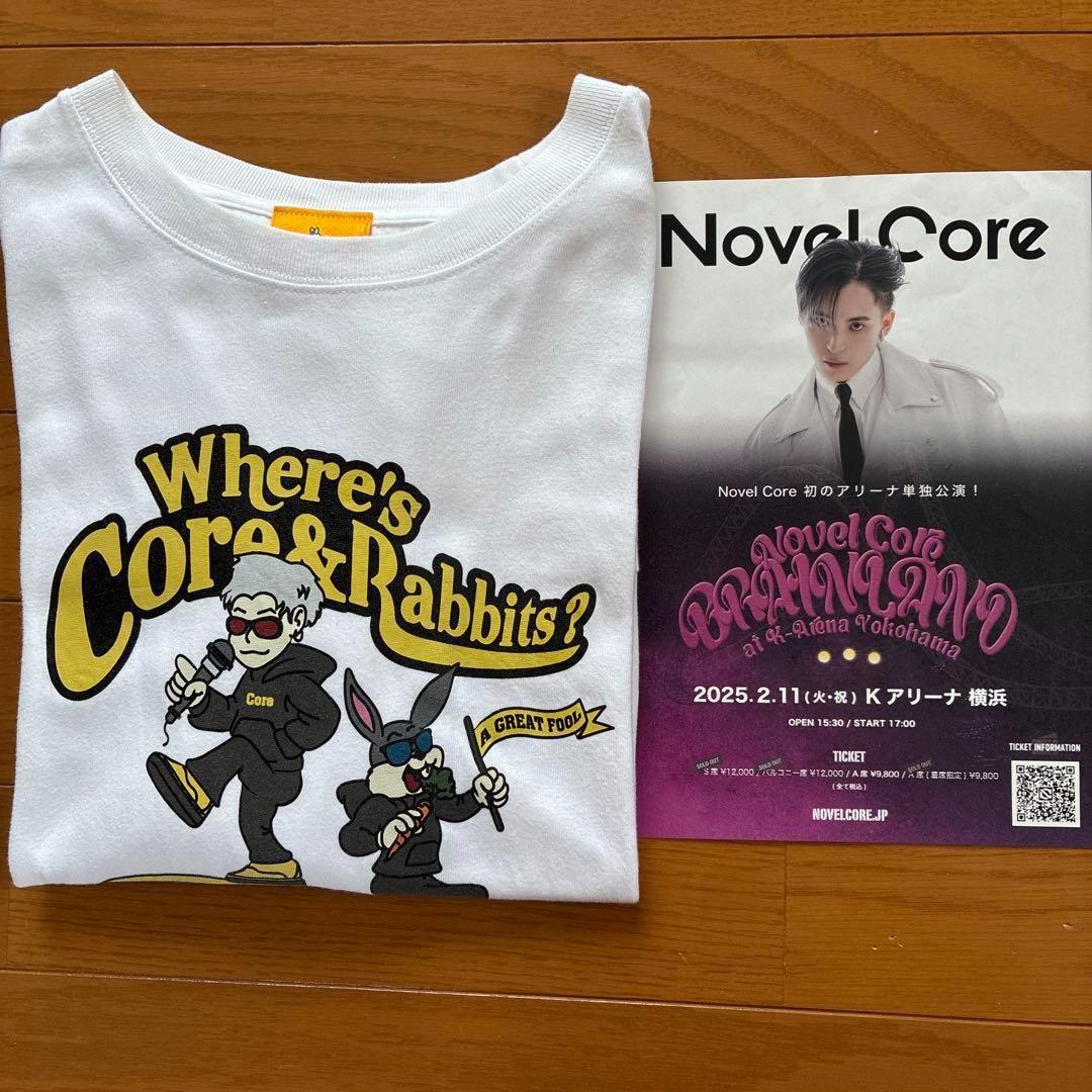 NovelCore × # FR2 DOKO? コラボ Tシャツ 白　Lサイズ
