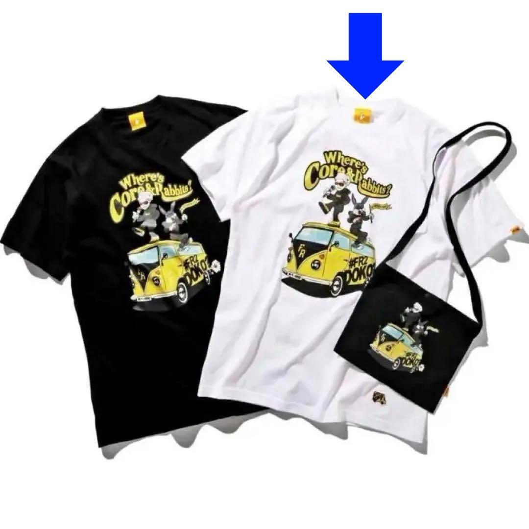 NovelCore × # FR2 DOKO? コラボ Tシャツ 白　Lサイズ