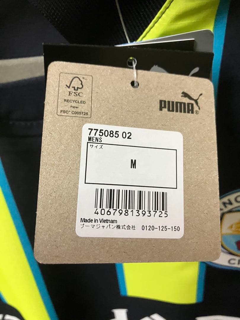 マンチェスター・シティ ユニフォーム　日本Ｌ海外Ｍサイズ　KAMOにて購入