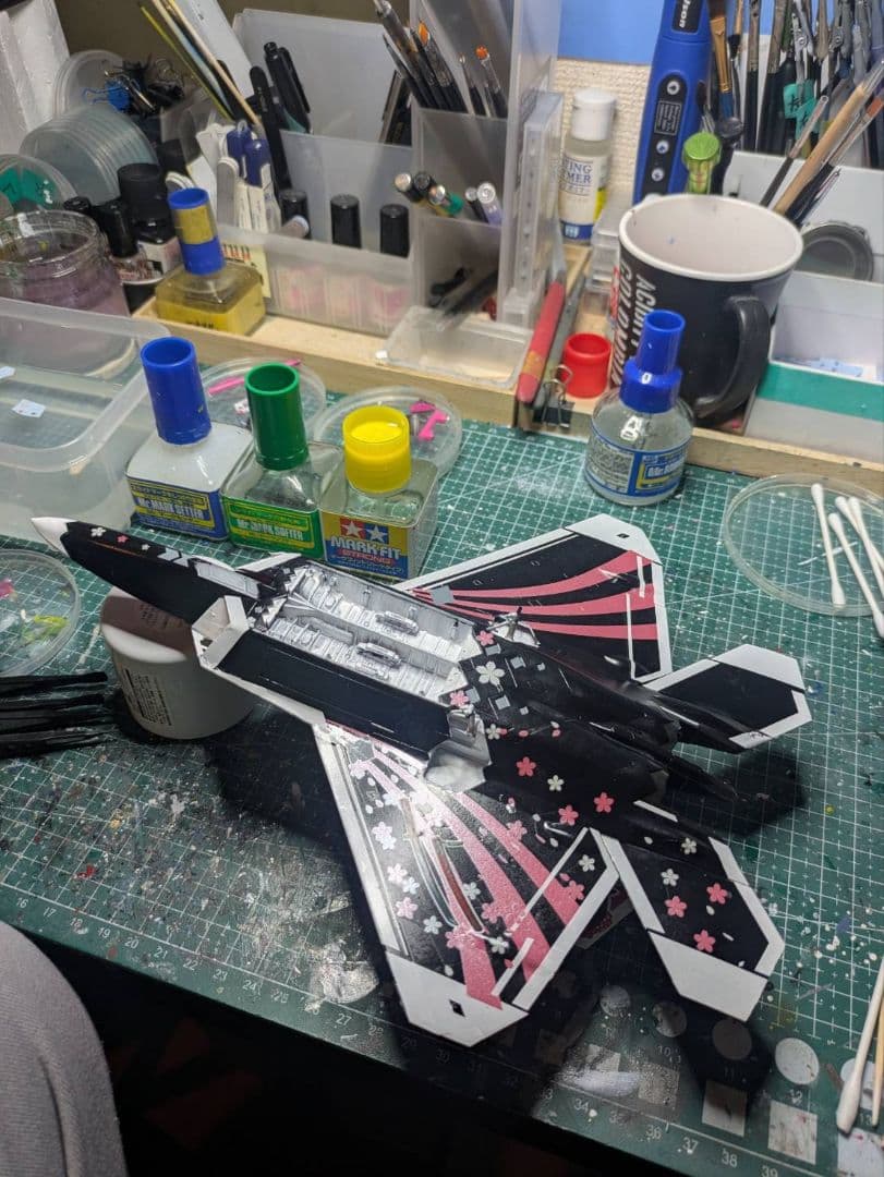 【置物otemoto様】【製作記録】F-22 ラプター アイマス 天海春香