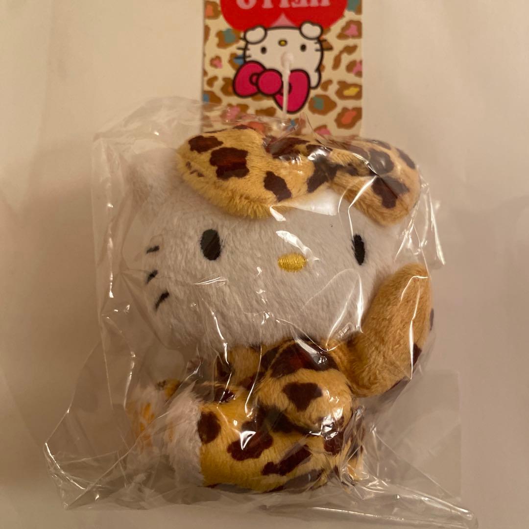 ハローキティ ストラップ ぬいぐるみ　大阪　ヒョウ柄