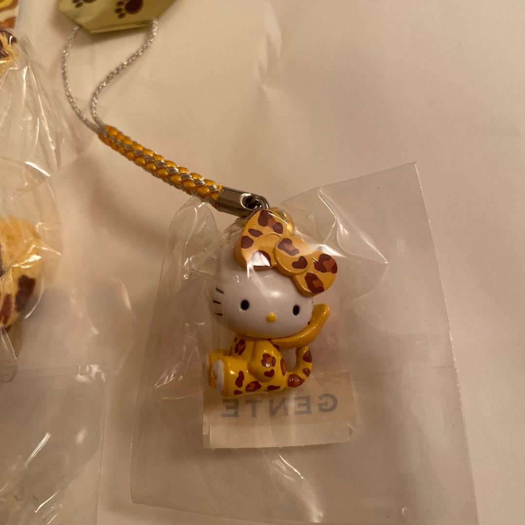 ハローキティ ストラップ ぬいぐるみ　大阪　ヒョウ柄