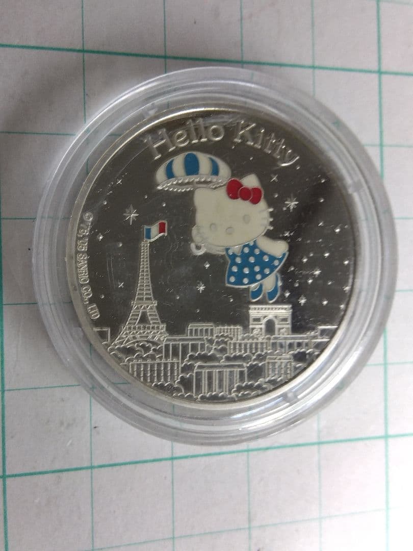 【純銀90%】フランス2005年、パリの夢、キティ 記念 銀貨 3枚セット