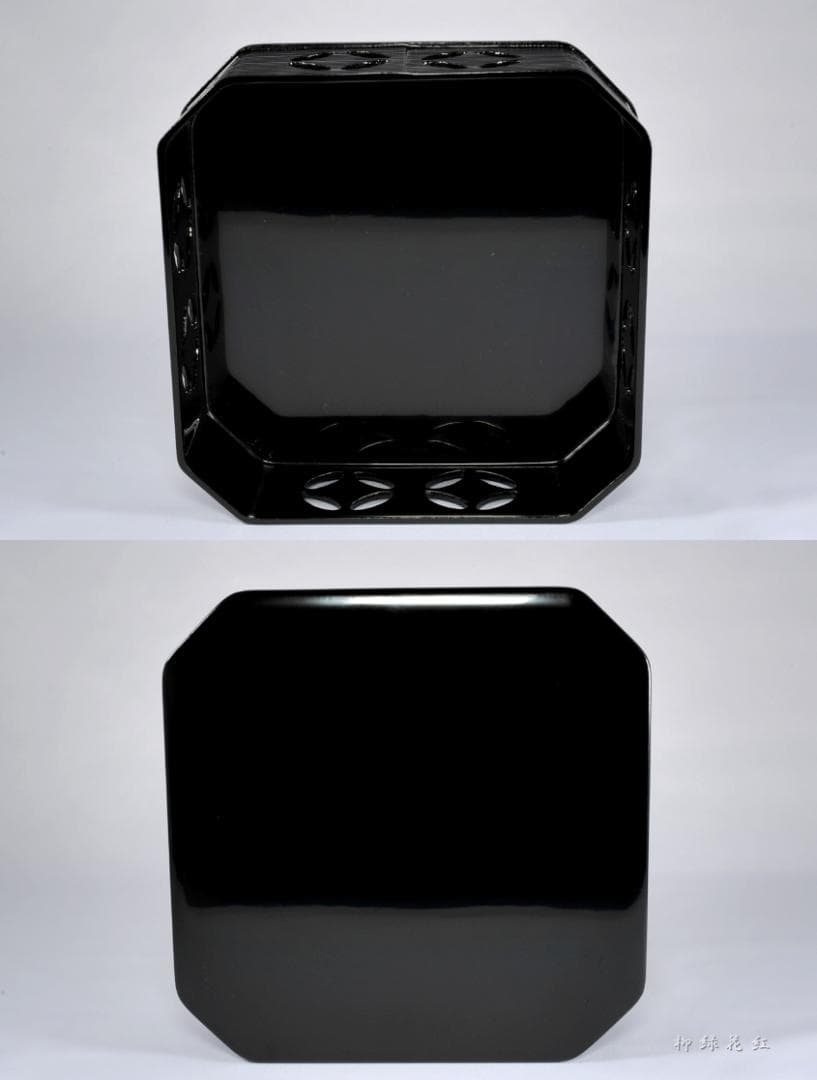 静峰 輪島塗 七宝透 縁高 共箱 縁高重 茶道具