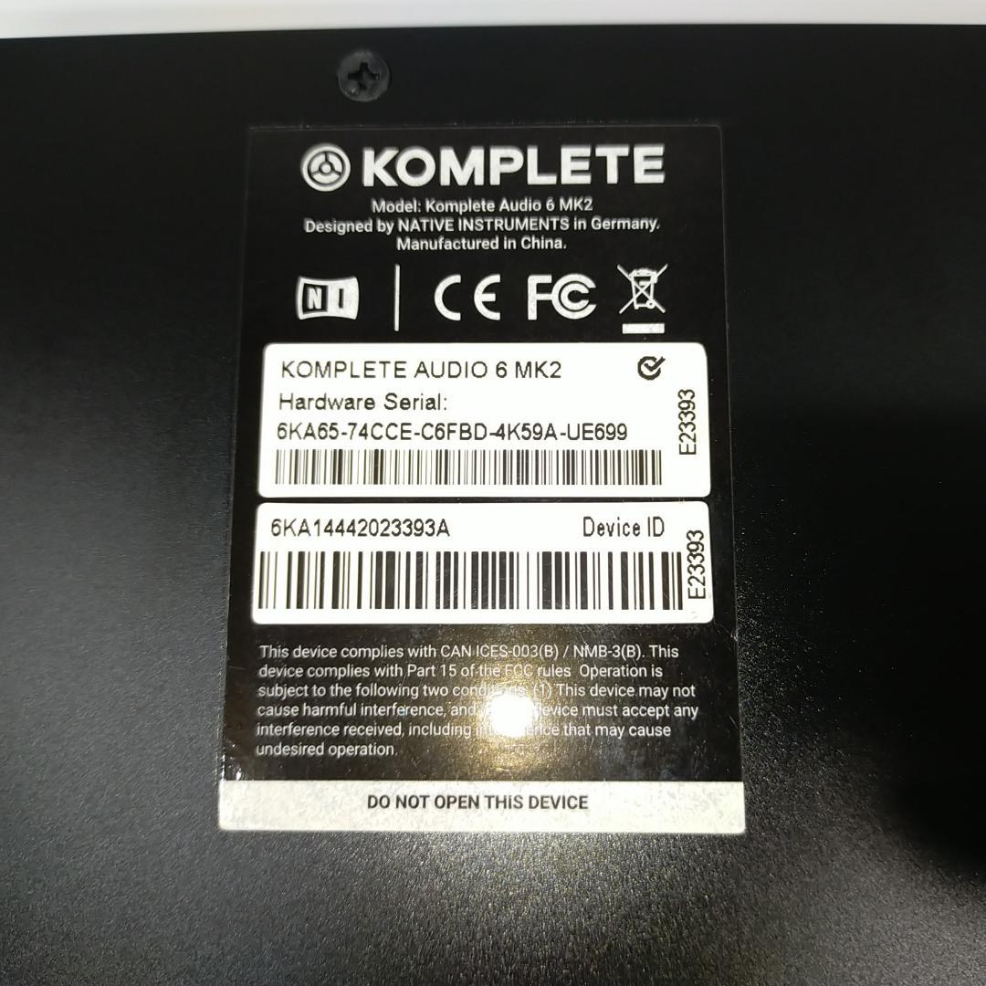 【美品】ネイティブインストゥルメンツ KOMPLETE AUDIO 6 MK2