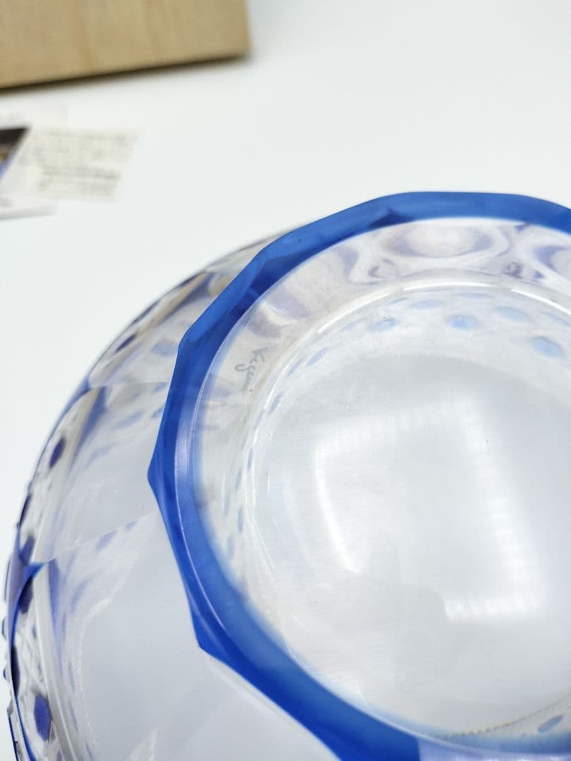 定価12万6000円☆超希少品 大鉢カガミクリスタル （切子、江戸切子、薩摩切子