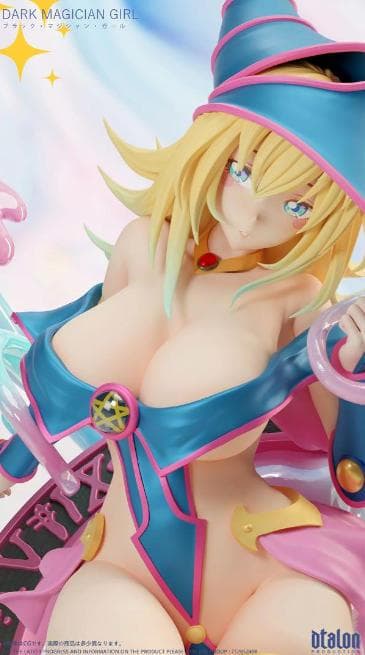 塗装済み ブラックマジシャンガール フィギュア ガレージキット 遊戯王 1/6