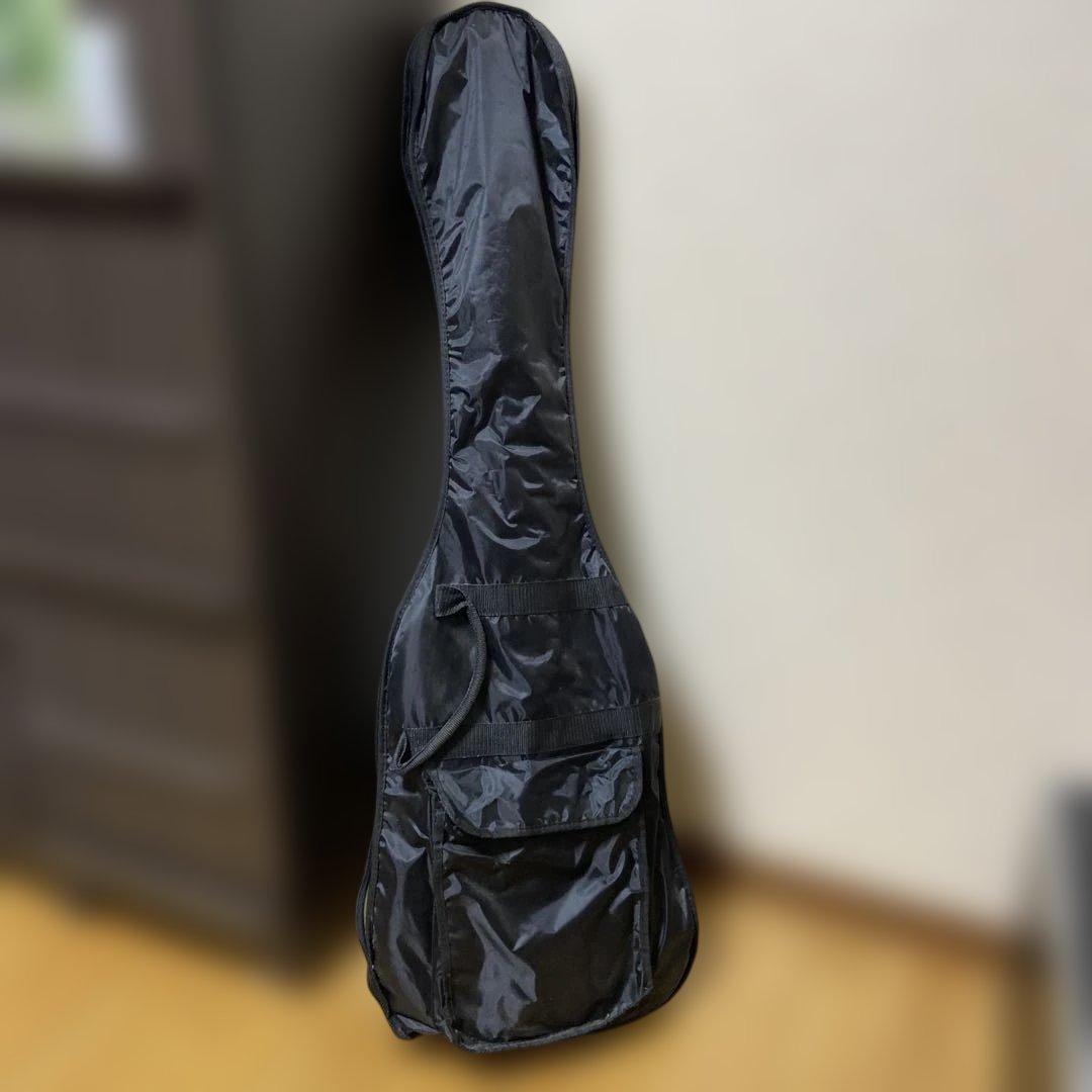 レッド エレキベース used ストラップ付き