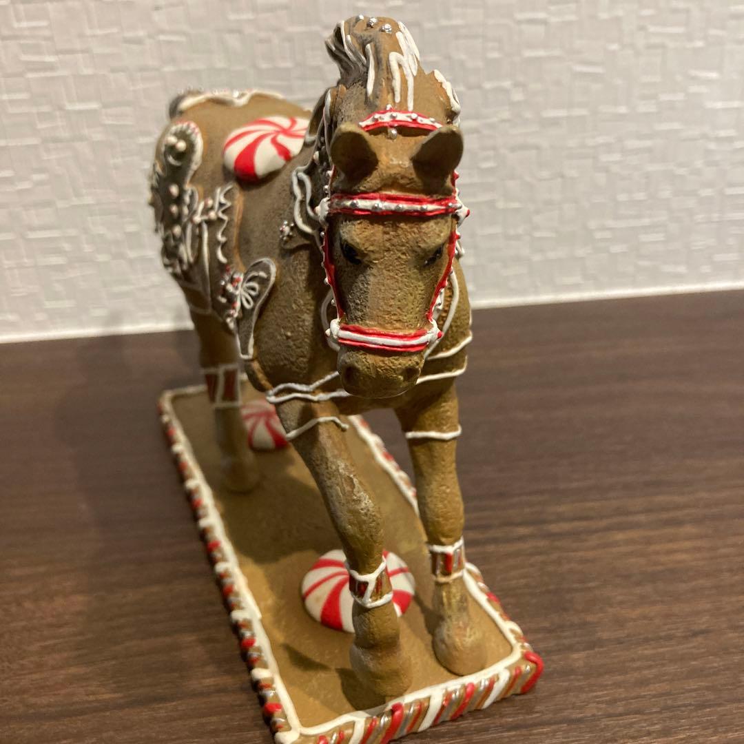 （クリスマスセール）ジンジャーブレッドホース 陶器製 約25cm 馬