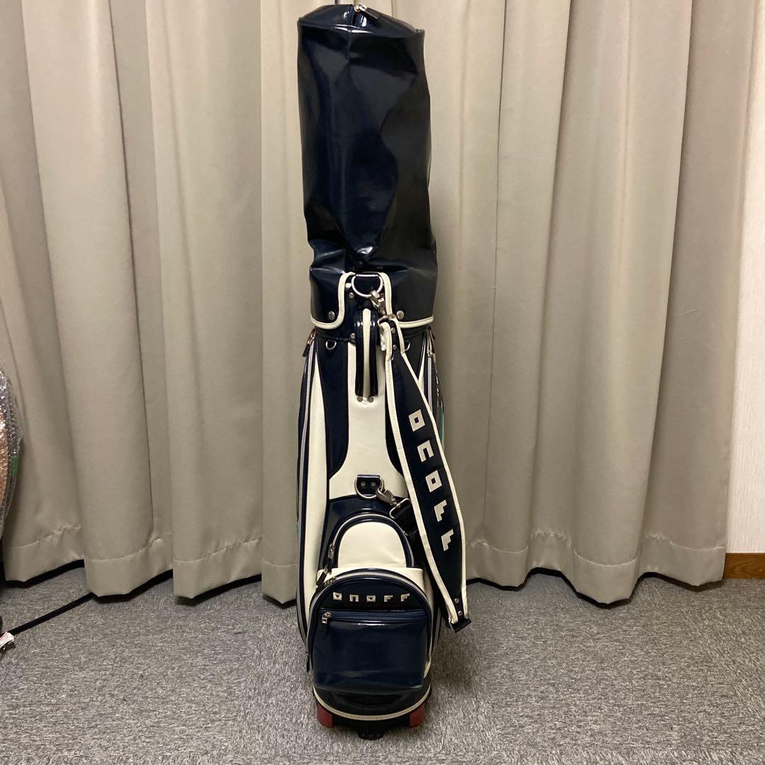 ONOFF キャディバッグ ネイビー/ホワイト/ターコイズ