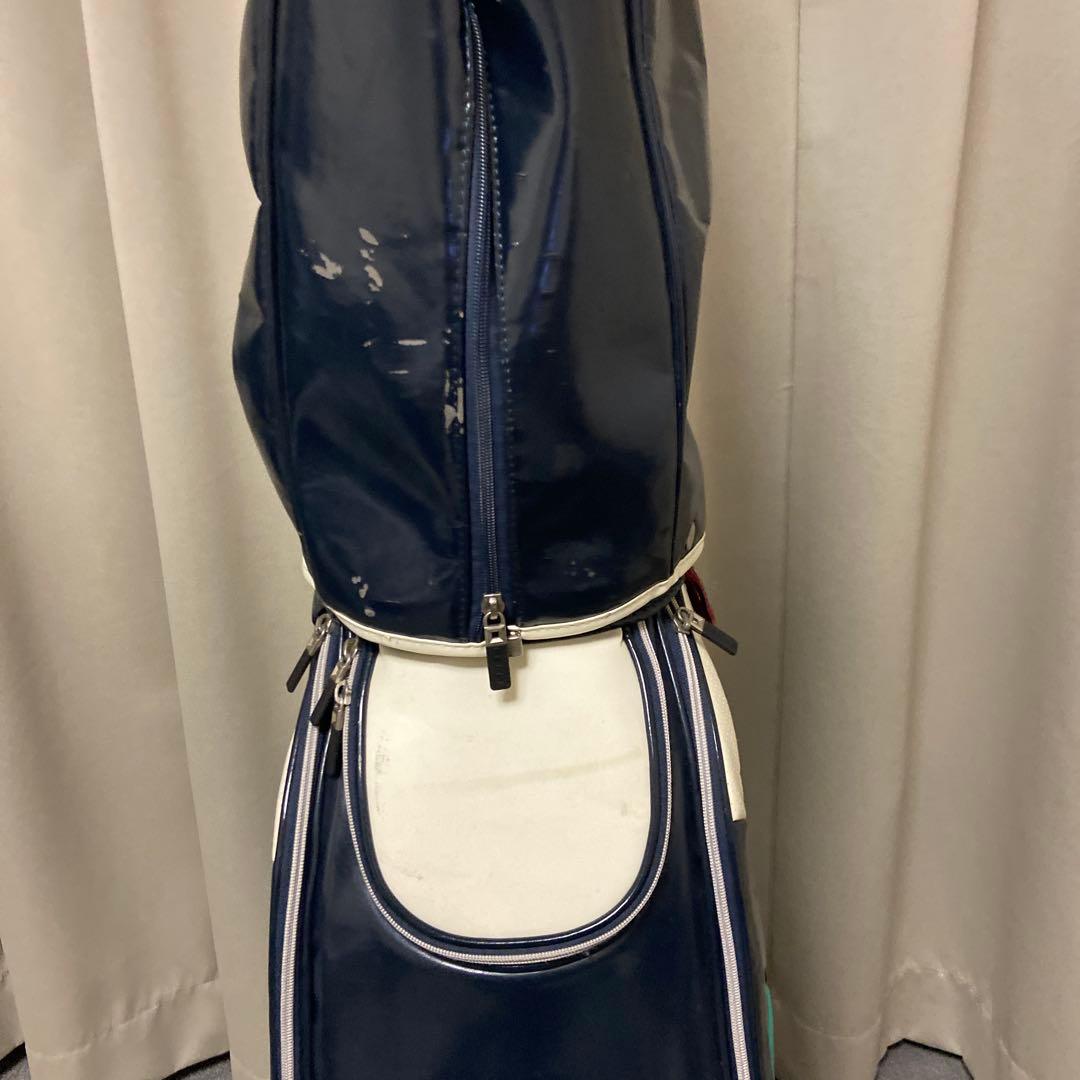 ONOFF キャディバッグ ネイビー/ホワイト/ターコイズ