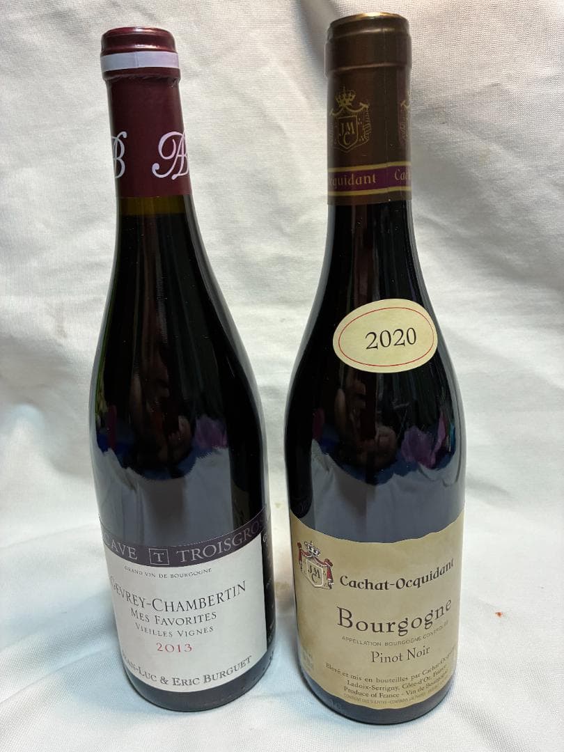 ゴ*ン様 パ*ダ様 2本 2013 ジュヴレ・シャンベルタン／2020 ブルゴー