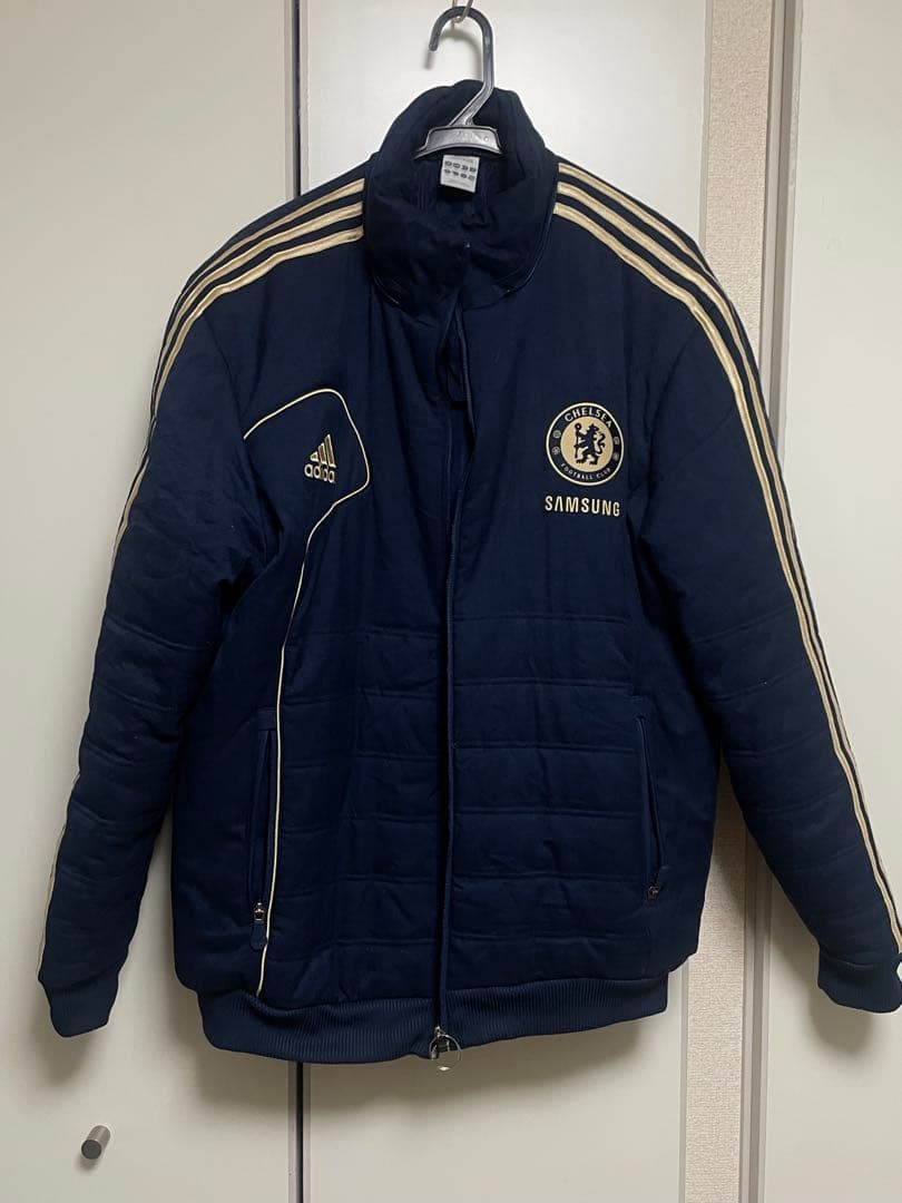 Chelsea アディダス ジャケット ネイビー